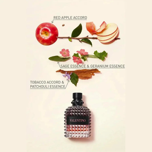 Uomo Born In Roma Coral Fantasy EDT for Men - Premium 3.4 oz Fragrance - GG Market Essentials